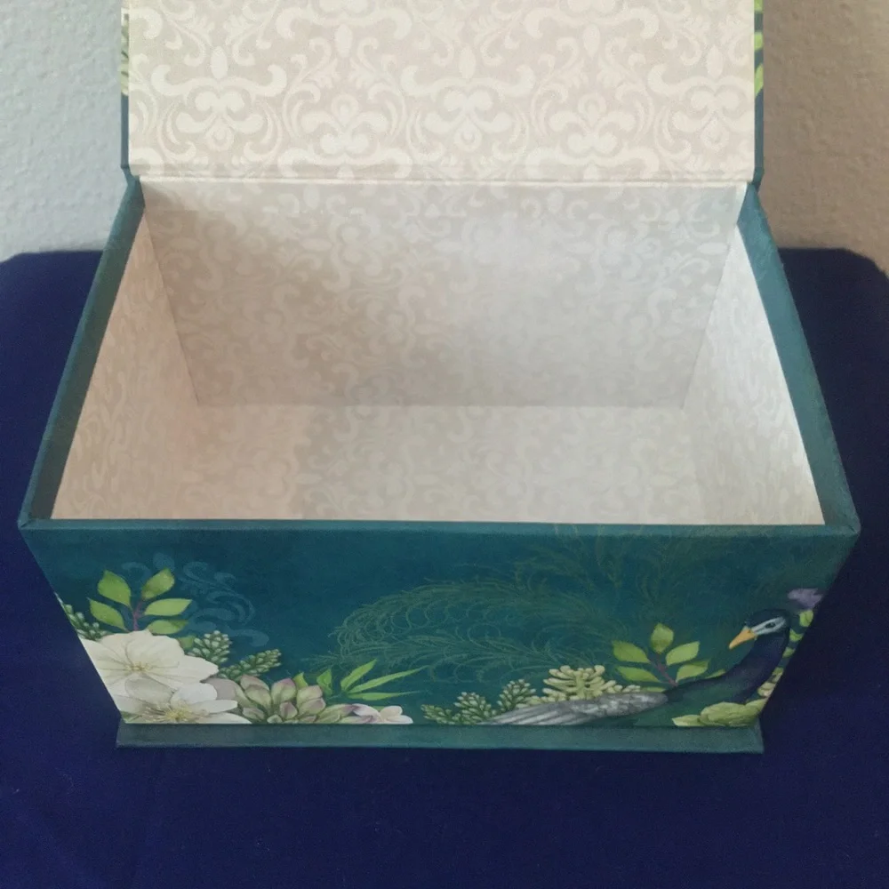 Peacock Keepsake Box / Peacock Trinket Box